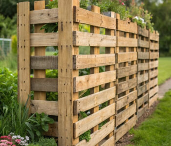 Gartenzaun aus Paletten
